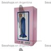 HITSENS 1 - Dildo de Silicona de Doble Densidad (Azul Eléctrico)